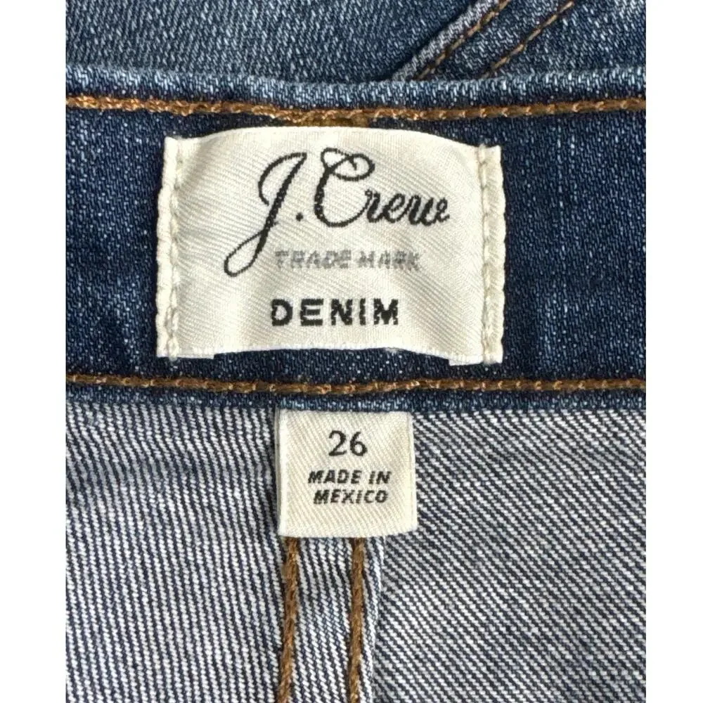 J. Crew Womens‎ High Rise Denim Shorts in Brixton Wash G0272 Size 26